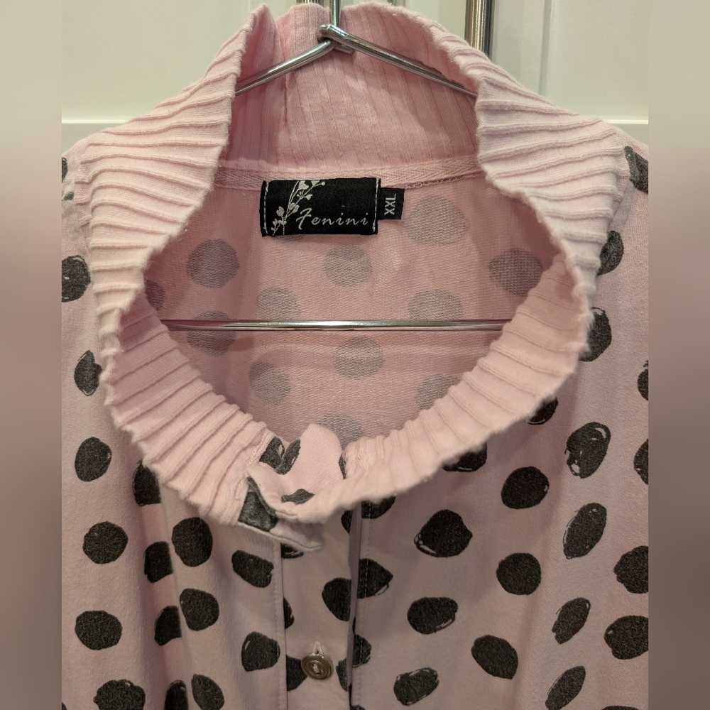 Fenini Pink Polka Dot Dress